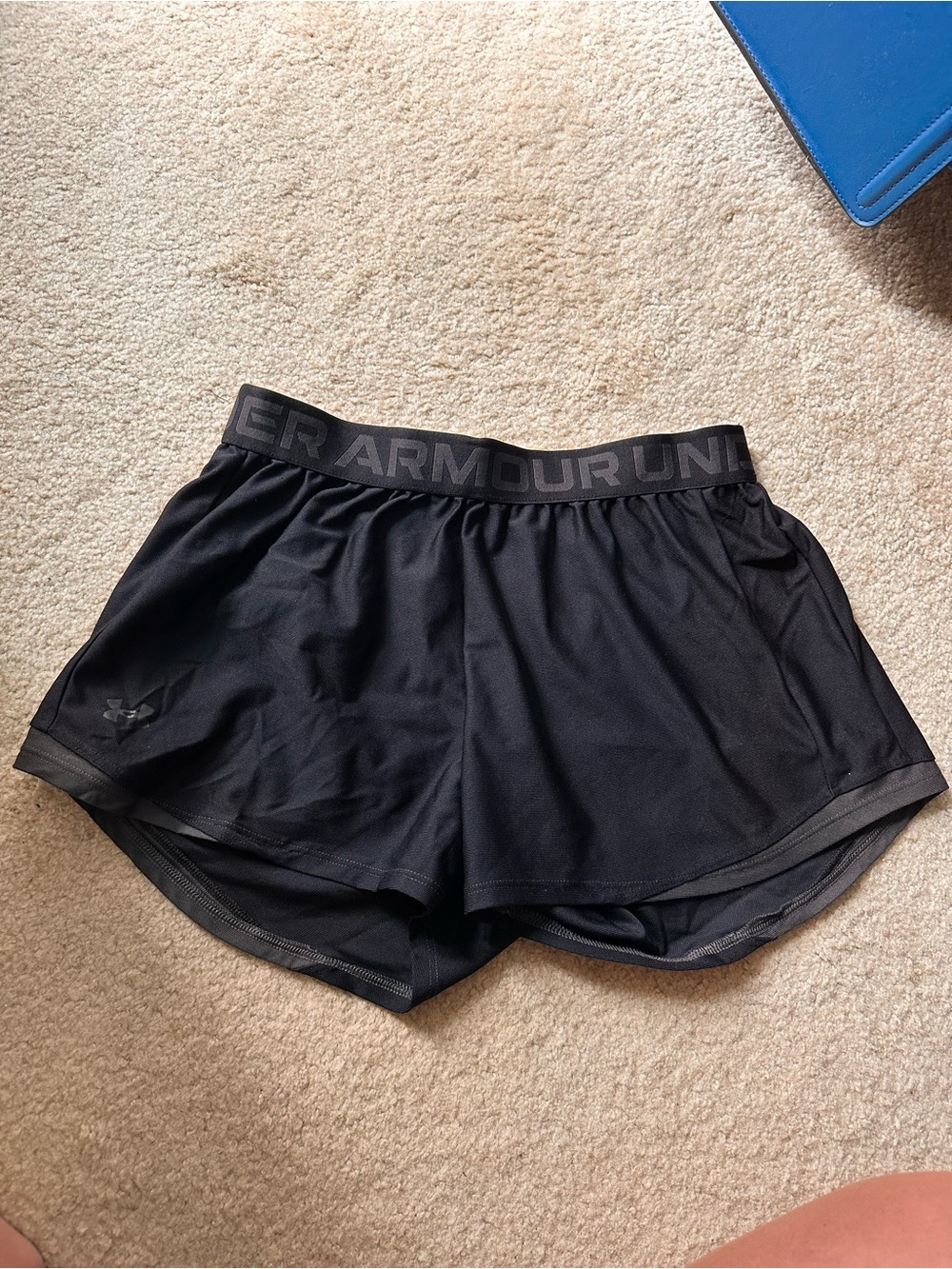Under Armour Play Up Shorts Black Women's Size Medium Athletic Gym Running